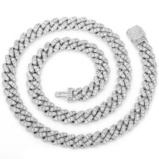 6mm/8mm Iced Out Miami Cuban Chain + FREE bracelet Bundle - Image 6