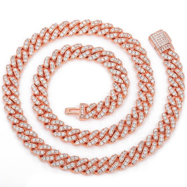 6mm/8mm Iced Out Miami Cuban Chain + FREE bracelet Bundle - Image 7