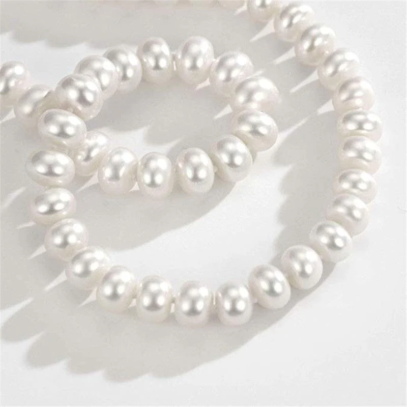 7mm-10mm Large Cultured Pearl Necklace - Image 10