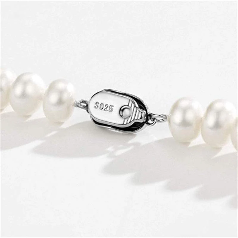 7mm-10mm Large Cultured Pearl Necklace - Image 3