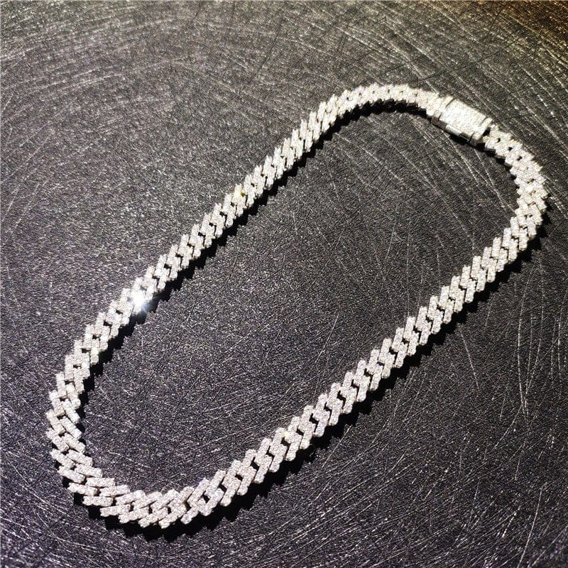 8MM 925 Sterling Silver VVS1 Moissanite Cuban Chain - Image 8
