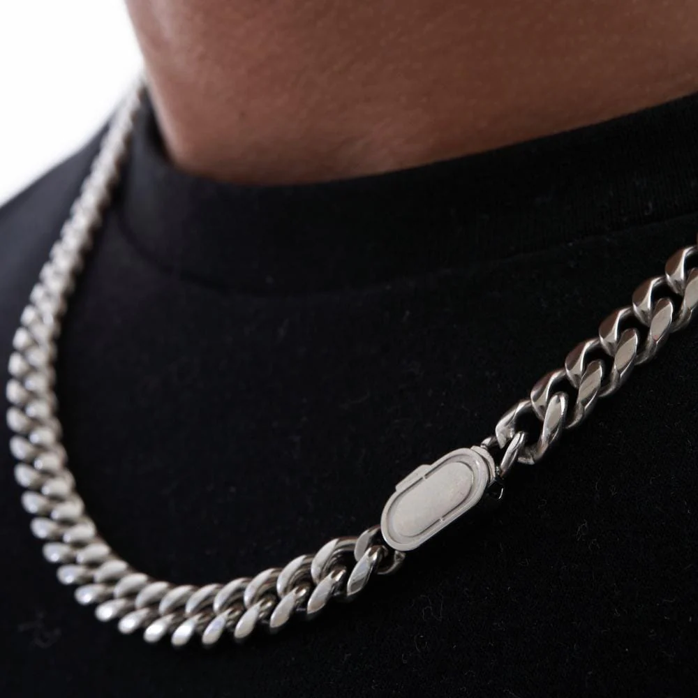 8mm Cuban Chain & FREE Cuban Bracelet Bundle - Image 6