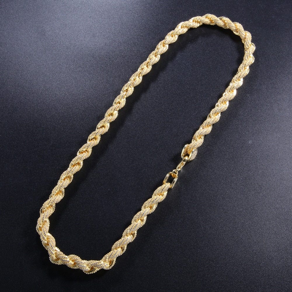 8mm Fully Iced Premium Thick Rope Chain - Image 13