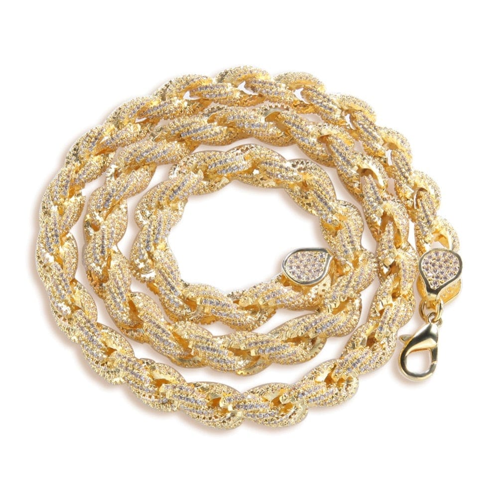 8mm Fully Iced Premium Thick Rope Chain - Image 15