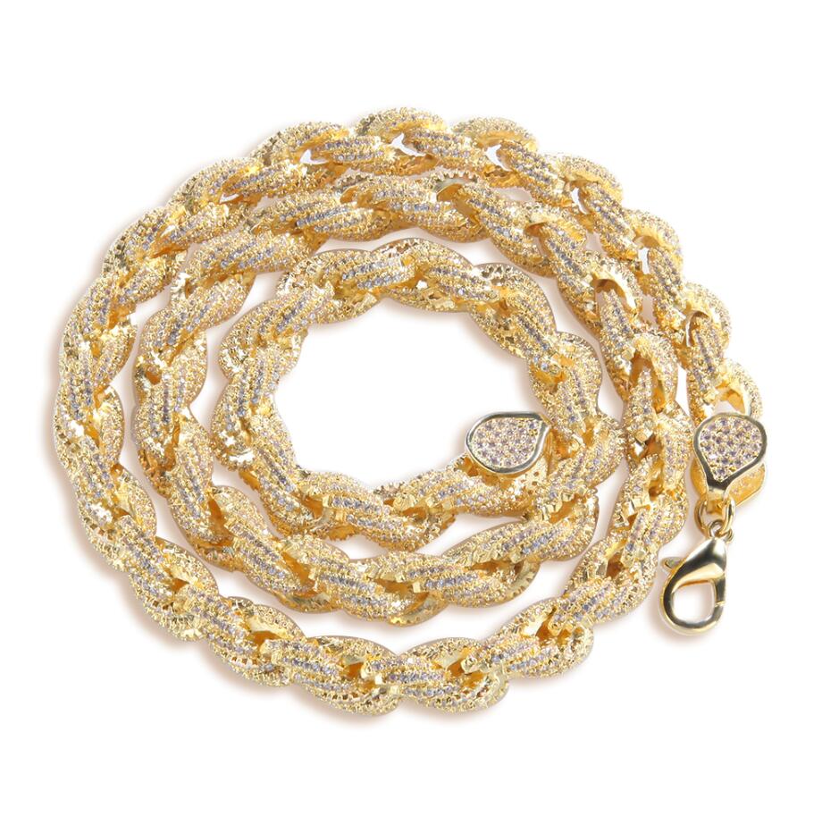 8mm Fully Iced Premium Thick Rope Chain - Image 7