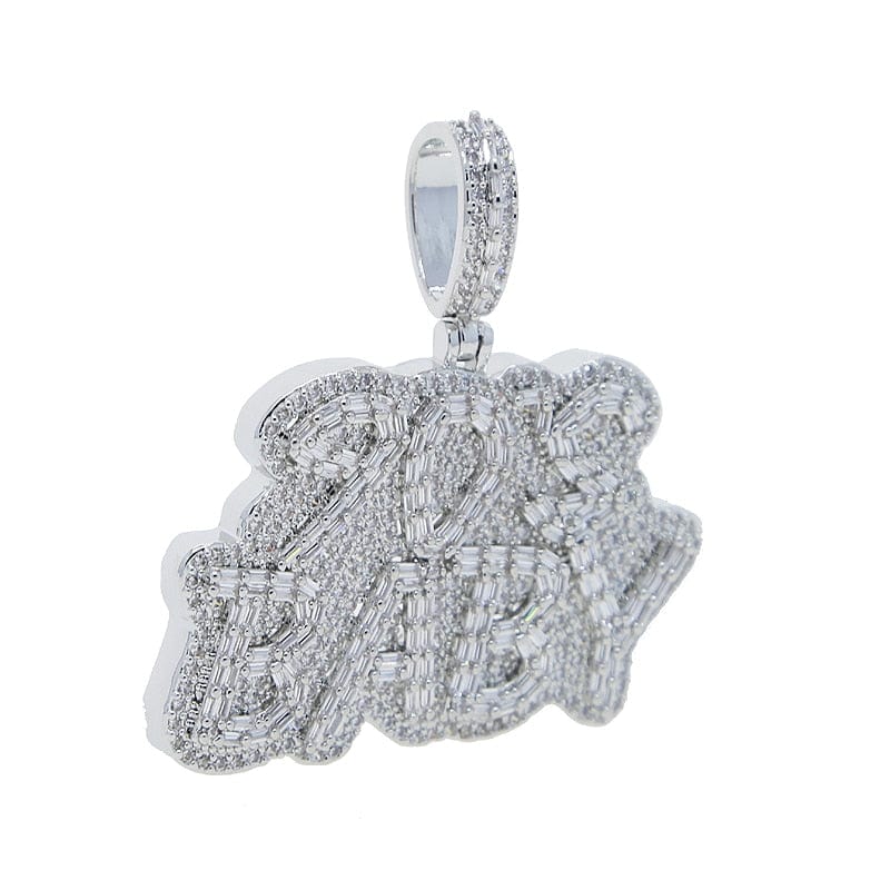 90's Baby Fully Baguette Pendant Chain - Image 6