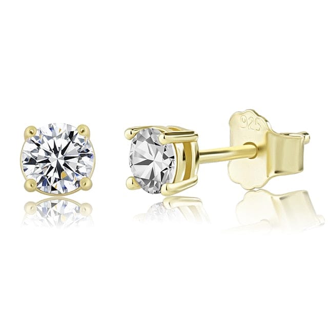 925 Sterling Silver 0.1-0.5 VVS Carat Moissanite Stud Earrings - Image 5