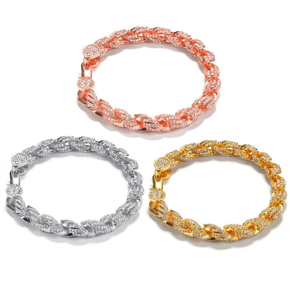 9mm Iced Out Thick Rope Chain and Bracelet Bundle - Image 11
