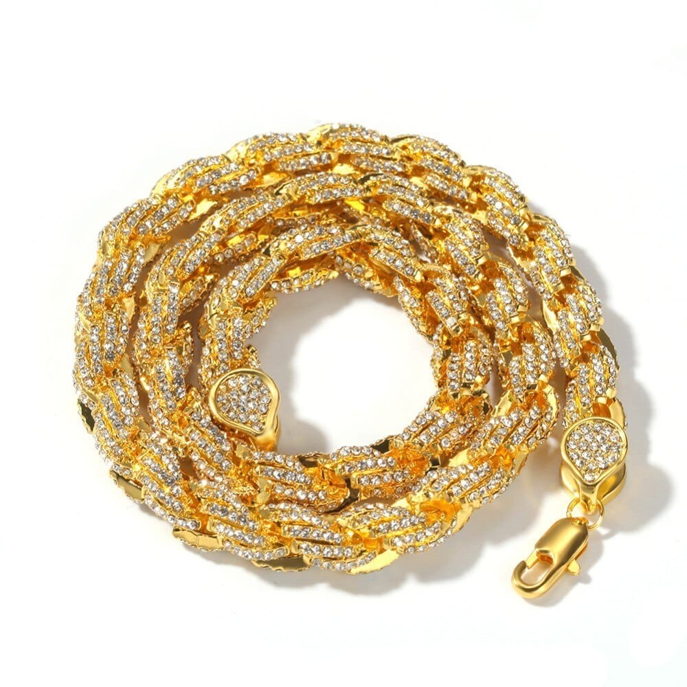9mm Iced Out Thick Rope Chain and Bracelet Bundle - Image 19