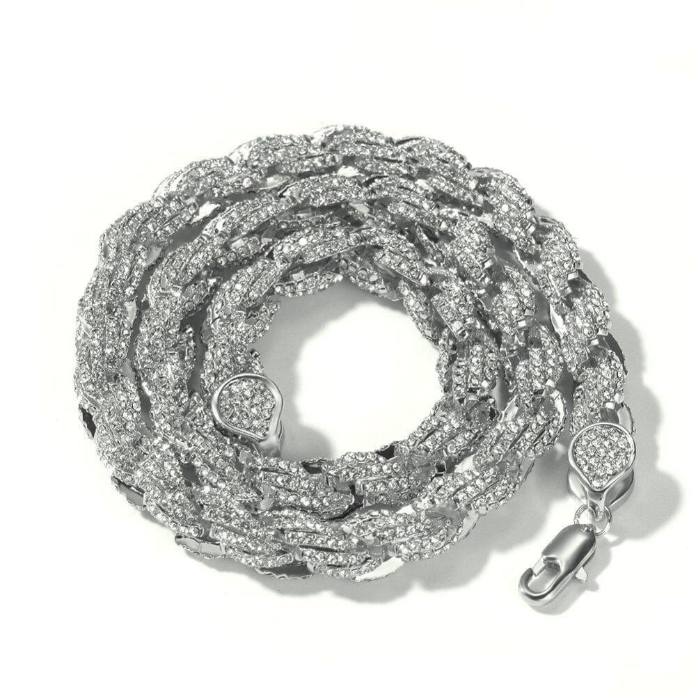 9mm Iced Out Thick Rope Chain and Bracelet Bundle - Image 21