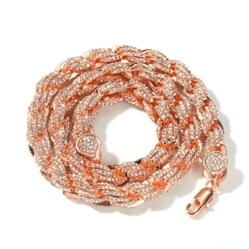 9mm Iced Out Thick Rope Chain and Bracelet Bundle - Image 22