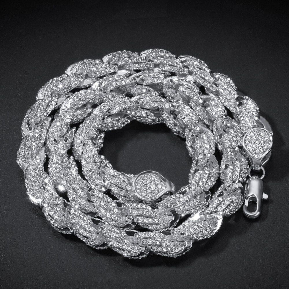 9mm Iced Out Thick Rope Chain and Bracelet Bundle - Image 35