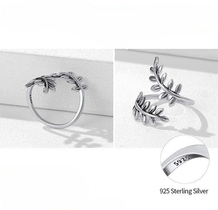 Adjustable Leaf 925 Sterling Silver Toe Ring - Image 2