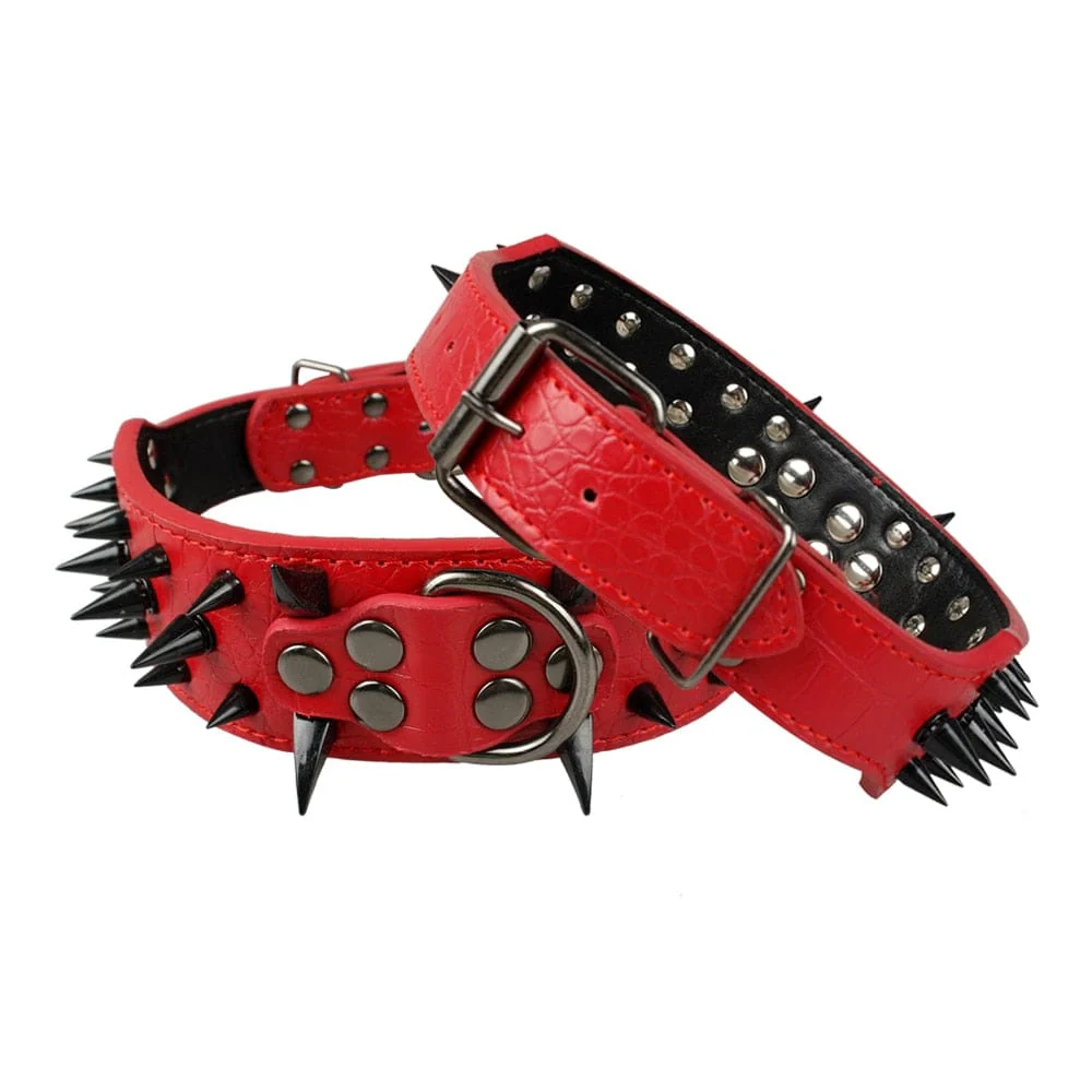 Adjustable Spiked Studded Dog Collar - Image 5