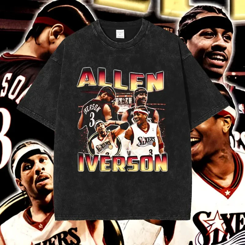 Allen Iverson Basketball Player Graphic T-Shirt - Image 9