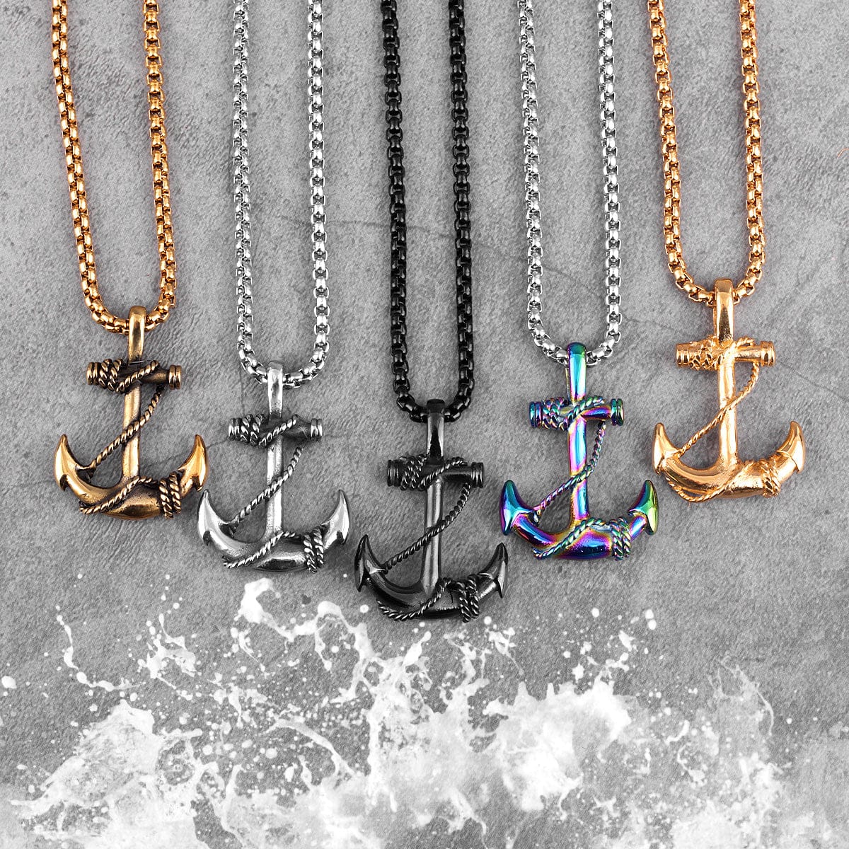 Anchor Pendant Necklace - Image 10