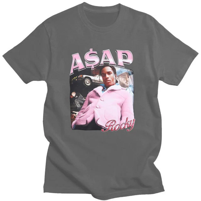 ASAP Rocky Vintage Rap Graphic T-shirt - Image 6