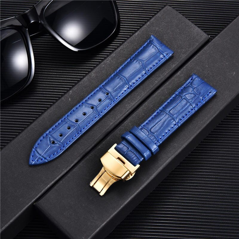 Bamboo Pattern Leather Watch Strap - Image 10