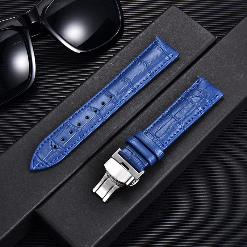 Bamboo Pattern Leather Watch Strap - Image 4