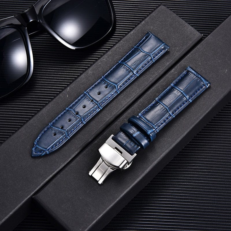 Bamboo Pattern Leather Watch Strap - Image 6