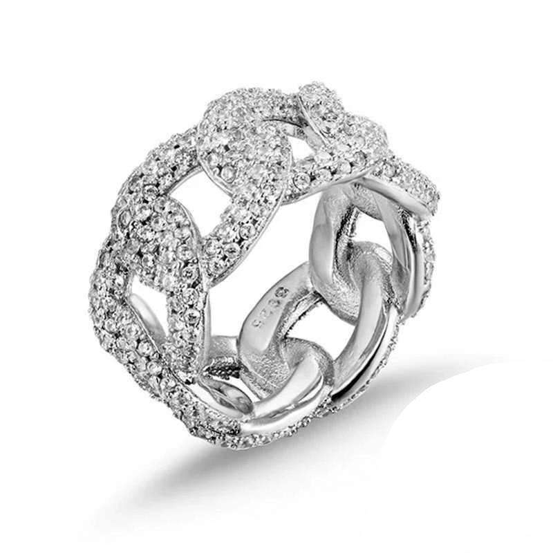 BAWS 925 Sterling Silver Cuban Link Ring - Image 9