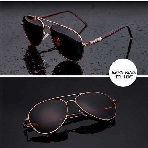 Beckham Metal Polarized Aviator Sunglasses - Image 5