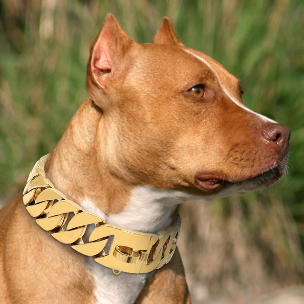 Big Dawg 32mm Smooth Cuban Link Dog Collar - Image 27