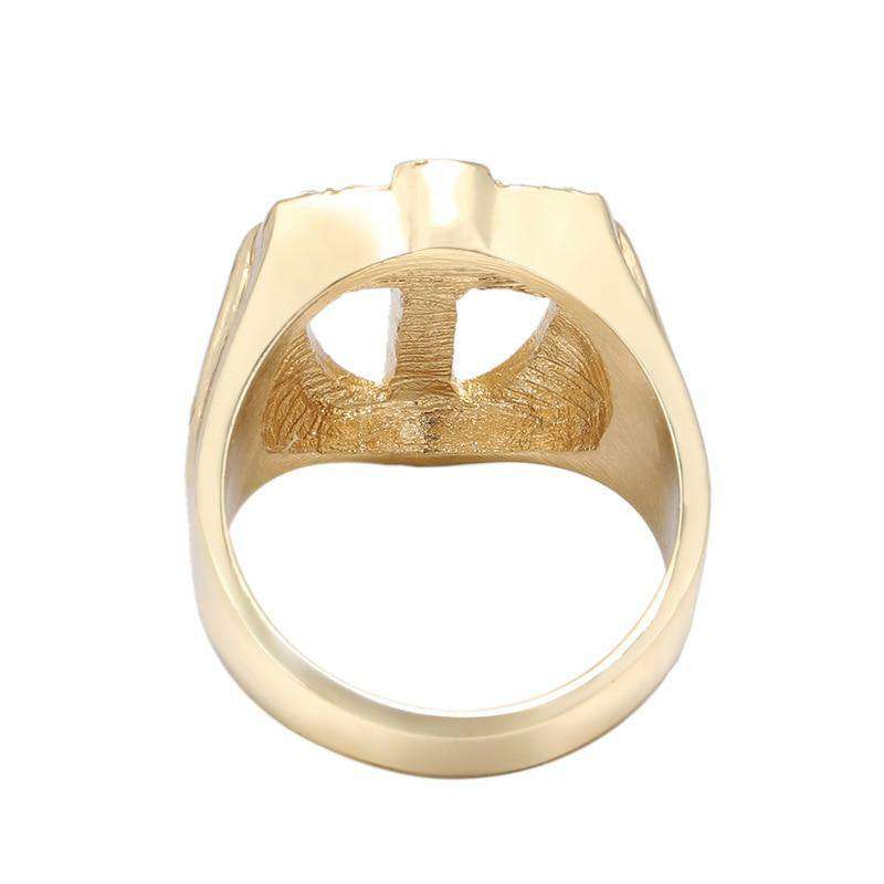 Bless Up Gold Cross Ring - Image 3