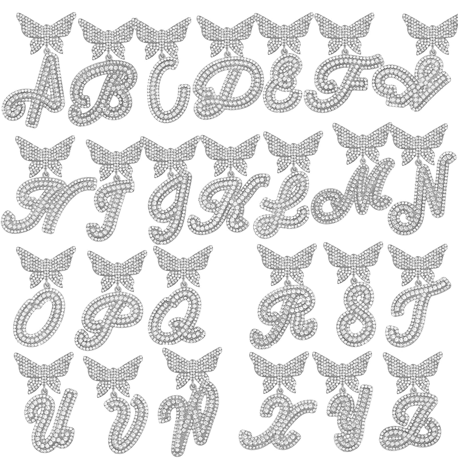 Bling Butterfly Letter Cuban Link Chain - Image 4