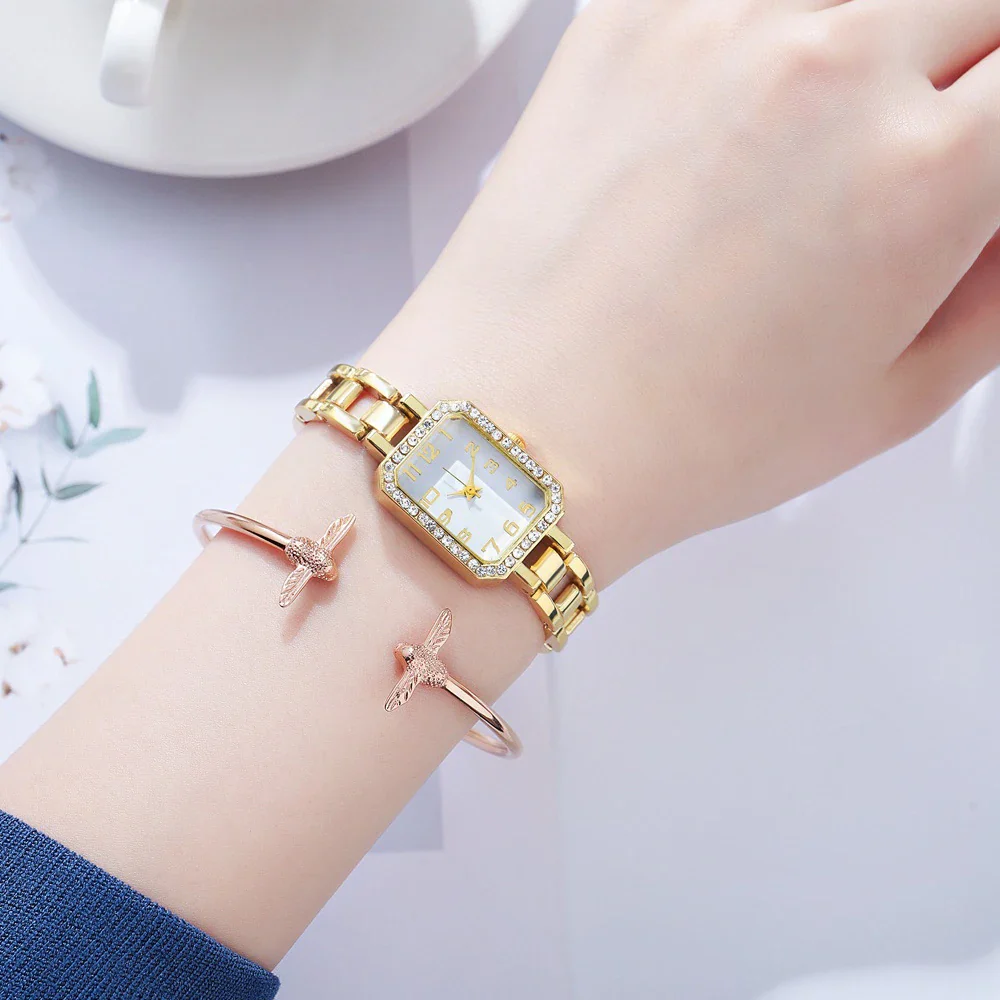Bling Classic Square Women's Watch - Image 9