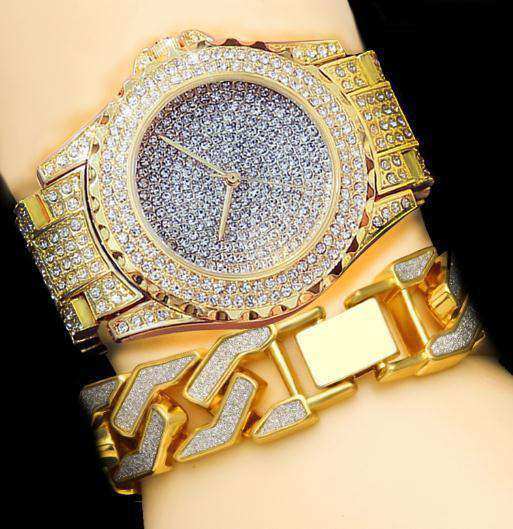 Bling Geometric Bracelet + Watch Set - Image 10
