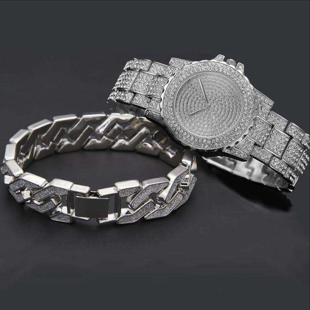 Bling Geometric Bracelet + Watch Set - Image 6
