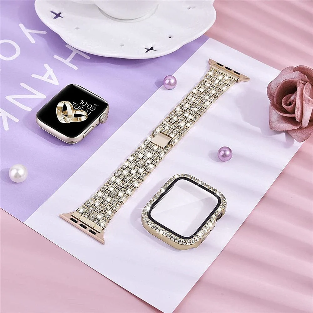 Blinged-out Apple Watch Band+ Free Icy Case - Image 3