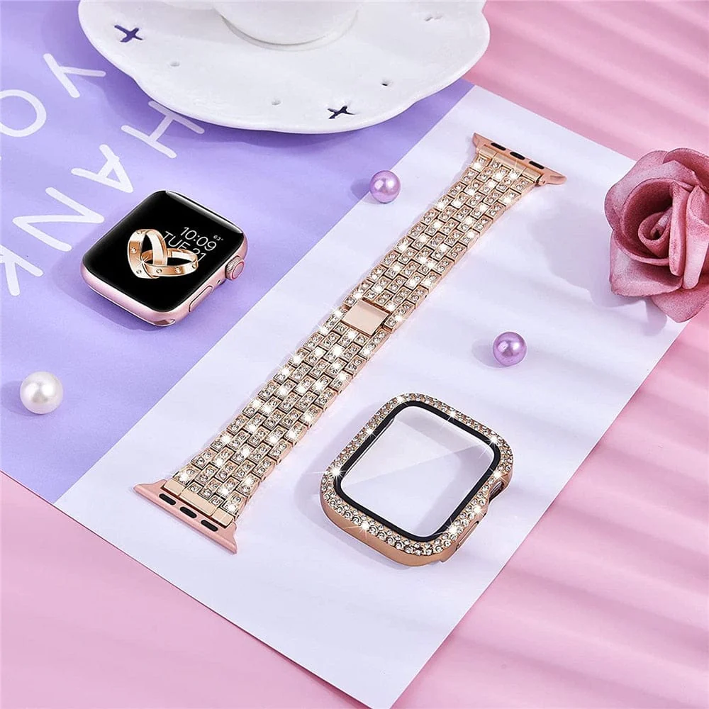 Blinged-out Apple Watch Band+ Free Icy Case - Image 5