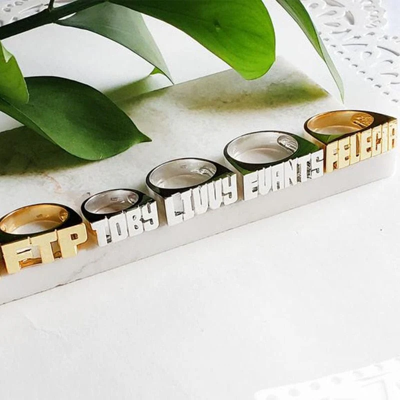 Block Custom Style Name Ring - Image 3