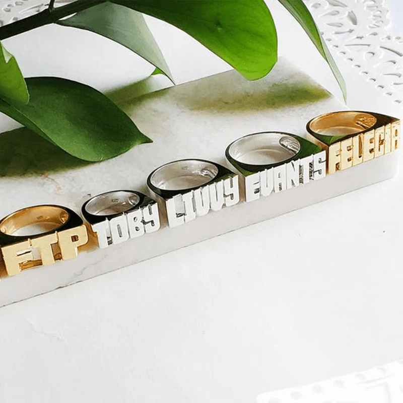 Block Custom Style Name Ring - Image 8