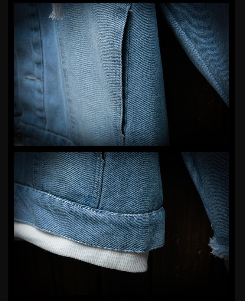 Blouson Hooded Denim Jacket - Image 11