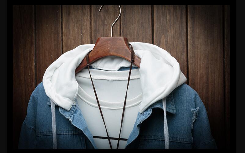 Blouson Hooded Denim Jacket - Image 17