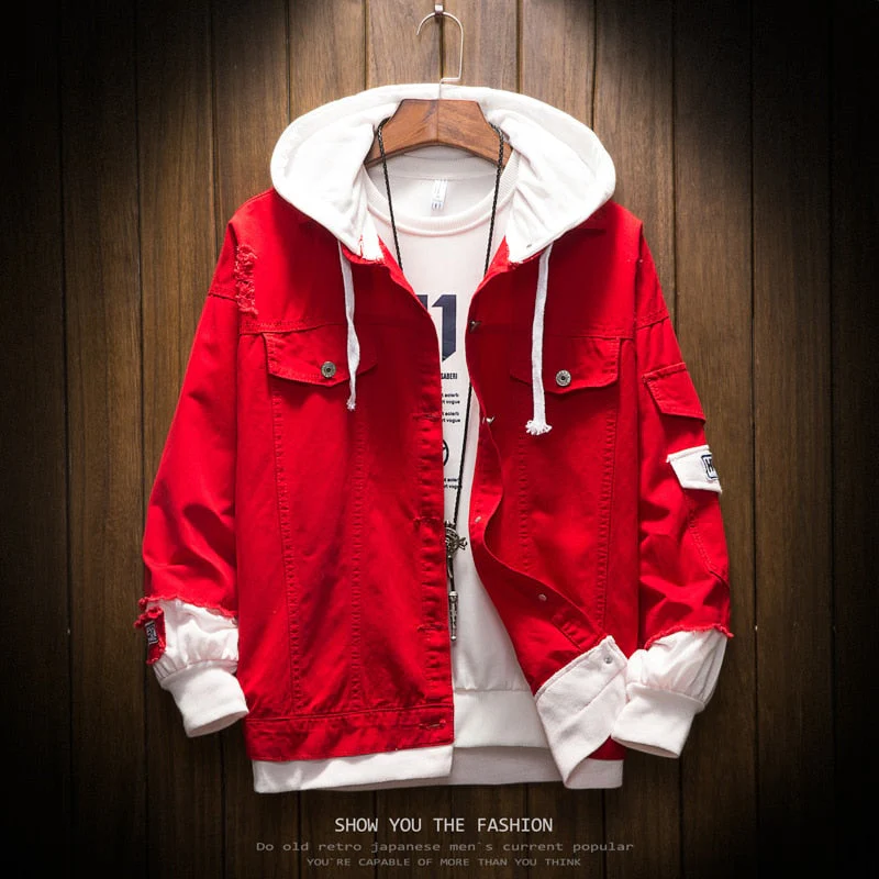 Blouson Hooded Denim Jacket - Image 18