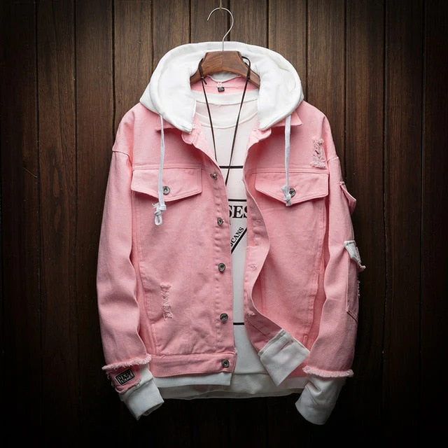 Blouson Hooded Denim Jacket - Image 2