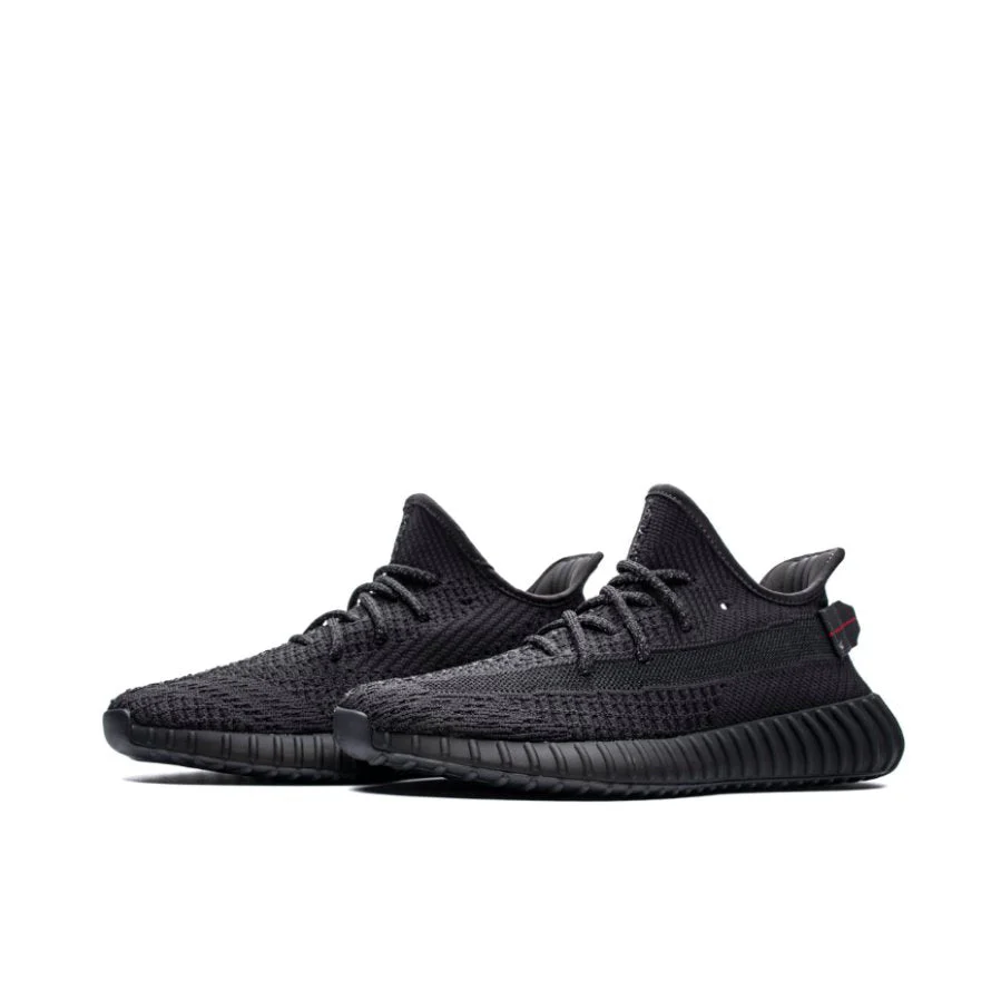YZY Boost 350 V2 "Triple Black Matte" Sneakers (Non-Reflective) - Best Quality - Image 2