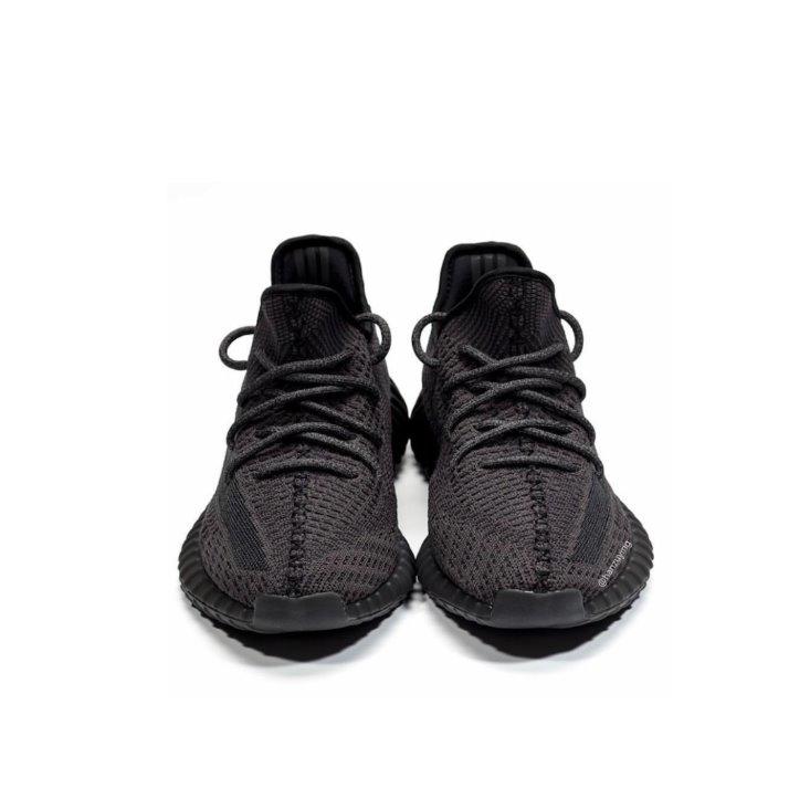 YZY Boost 350 V2 "Triple Black Matte" Sneakers (Non-Reflective) - Best Quality - Image 4