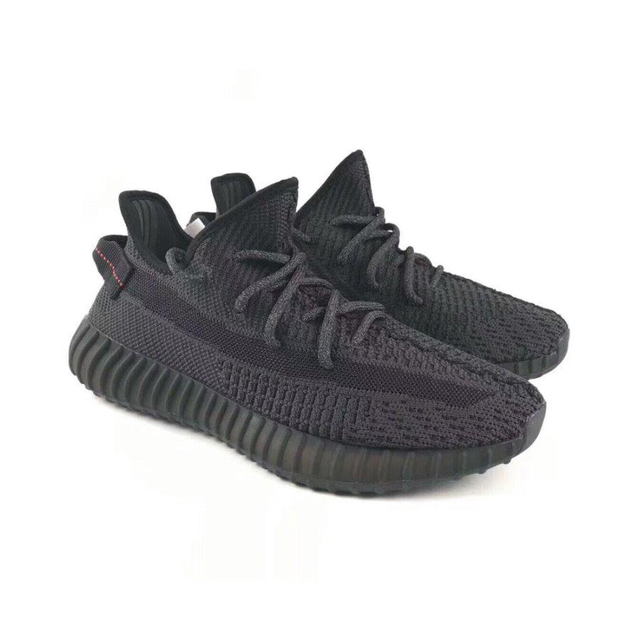 YZY Boost 350 V2 "Triple Black Matte" Sneakers (Non-Reflective) - Best Quality - Image 6