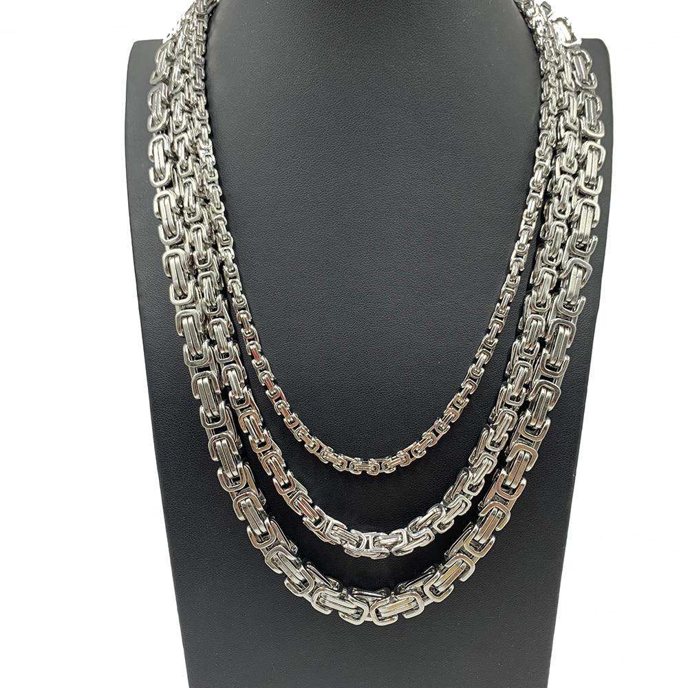 Byzantine Stainless Steel Chain & FREE Bracelet - BOGO - Image 7