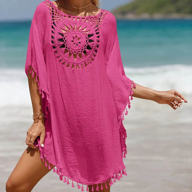 Celine Bikini Crochet Summer Cover-up Dress - Image 8