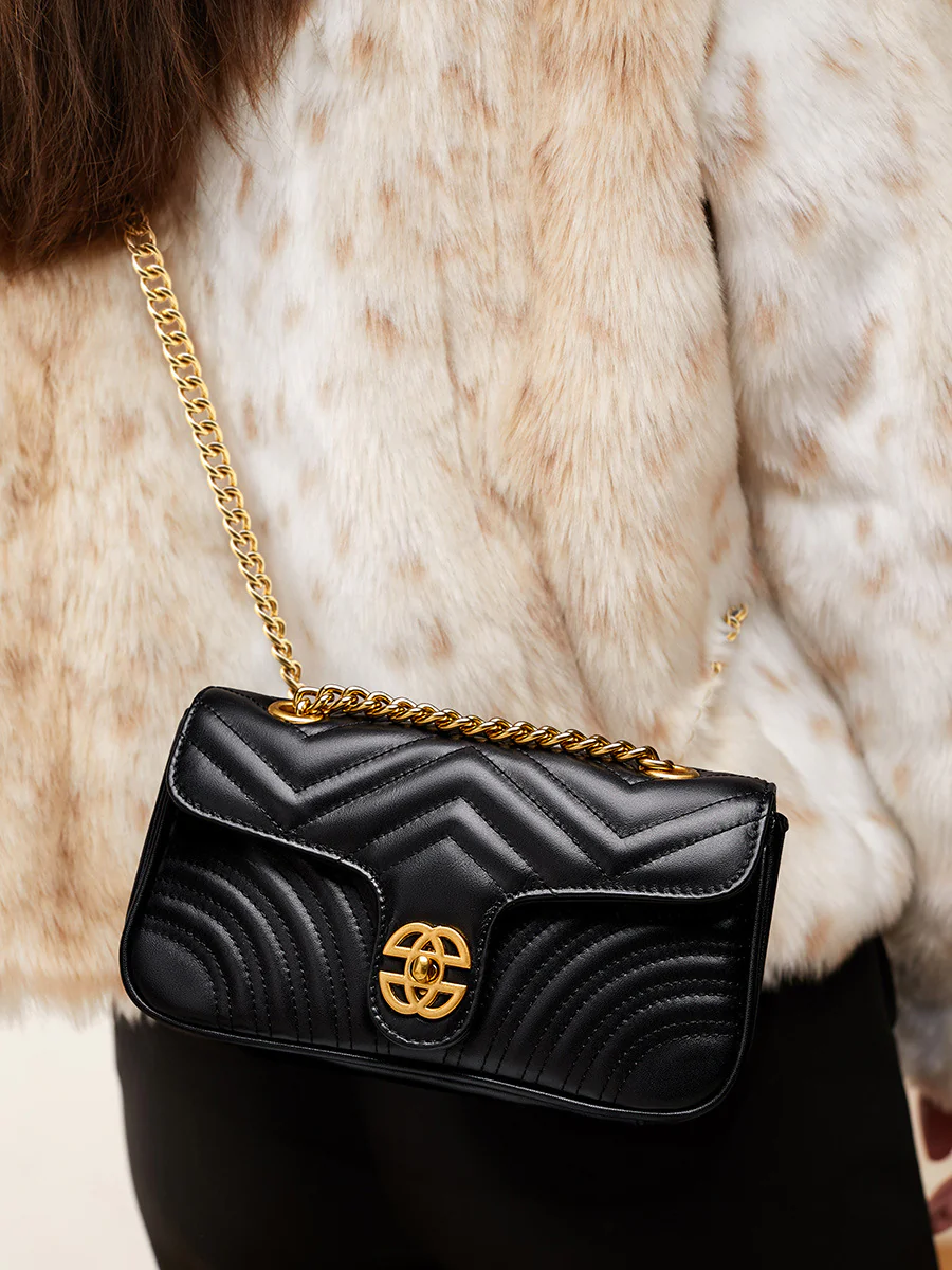Chantel Designer Inspired Small Leather Purse - Image 3