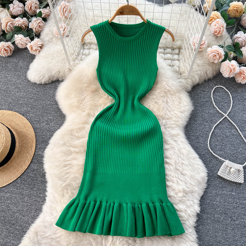 Amelia Knitted Summer Ruffle Dress - Image 10