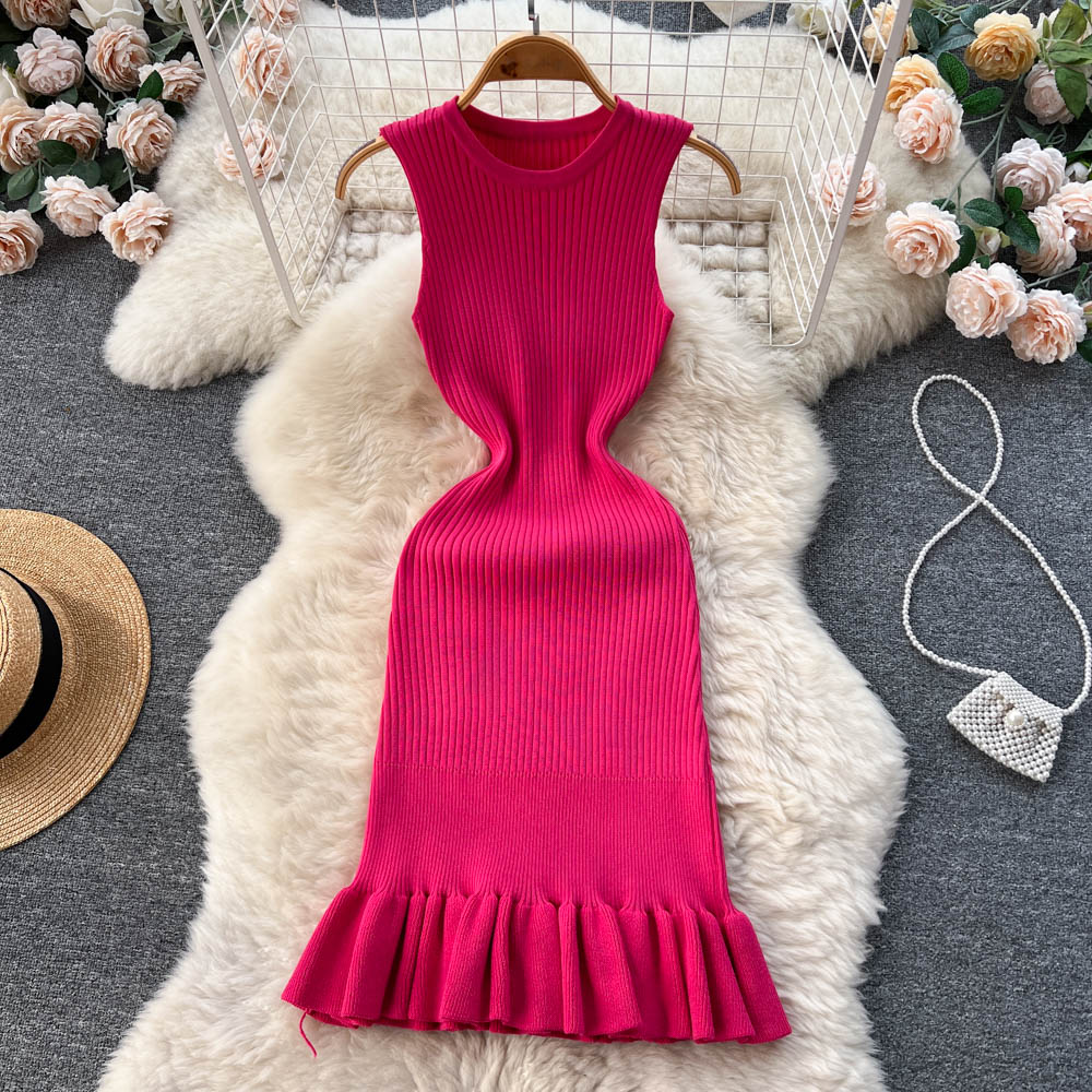 Amelia Knitted Summer Ruffle Dress - Image 4