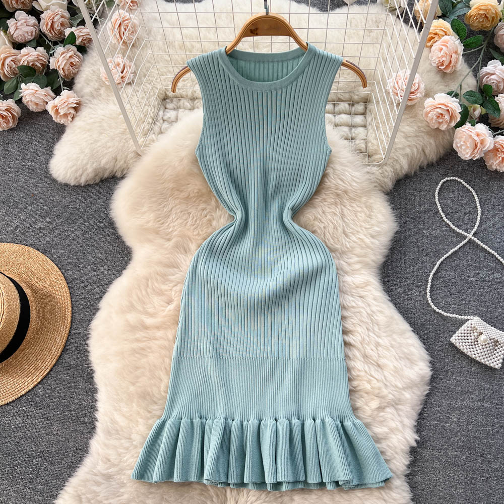 Amelia Knitted Summer Ruffle Dress - Image 6