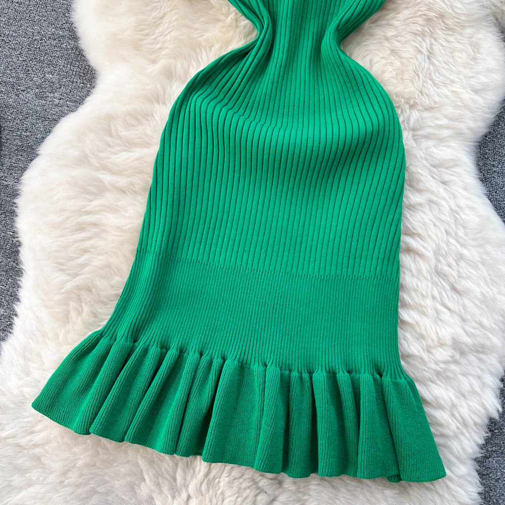 Amelia Knitted Summer Ruffle Dress - Image 7